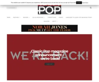 ClassicPopmag.com(Classic Pop Magazine) Screenshot