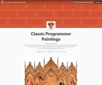 ClassicProgrammerpaintings.com(Twitter: @progpaintings Painters and Hackers) Screenshot