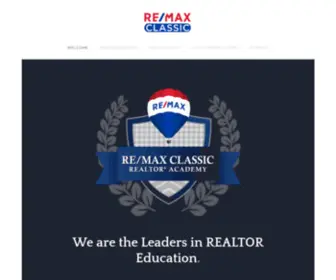 Classicrealtoracademy.com(RE/MAX Classic) Screenshot