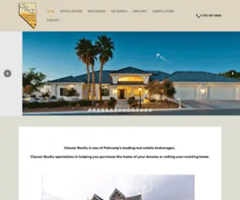 Classicrealtynv.com(Classic Realty Group Inc) Screenshot