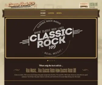 Classicrock109.com(Classic RockReal Rock) Screenshot