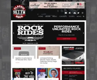 Classicrock981.com(Classic Rock 98.1) Screenshot