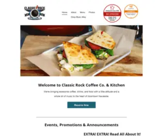 Classicrocknavasota.com(Classic Rock Coffee Company) Screenshot