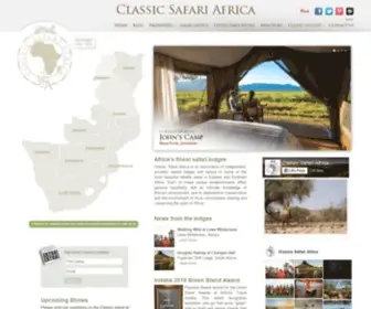 Classicsafariafrica.com(Safari Lodges) Screenshot