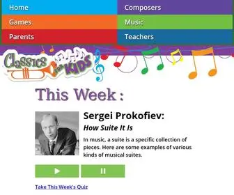 Classicsforkids.com(Classics For Kids) Screenshot