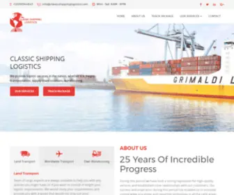 Classicshippinglogistics.com(CLASSIC SHIPPING & LOGISTICS) Screenshot