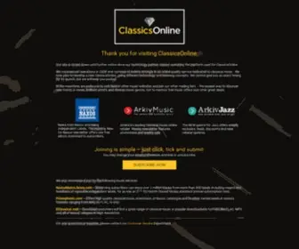 Classicsonline.com(Your Classical Music Download Source) Screenshot