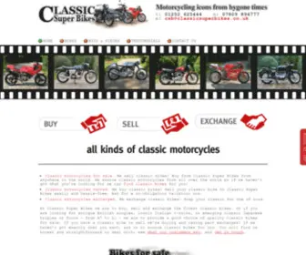 Classicsuperbikes.co.uk(Classic Motorcycles) Screenshot