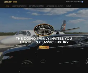 Classictaxiservice.com(Limousine Company) Screenshot