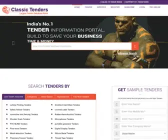 Classictenders.com(Free Online Tenders) Screenshot