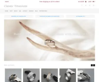 Classictitanium.com(Custom Titanium Rings) Screenshot