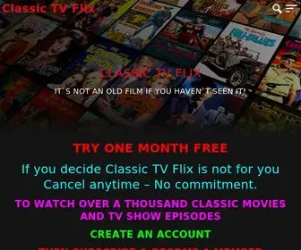 ClassictvFlix.com(Watch Classic TV Shows Online) Screenshot