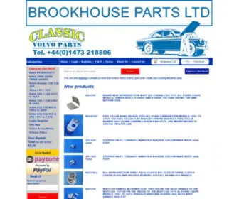 ClassicVolvoparts.co.uk(Brookhouse Volvo Parts) Screenshot