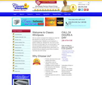 Classicwhirlpools.com(Classic Whirlpools) Screenshot