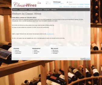 Classicwines.nl(Classic Wines) Screenshot