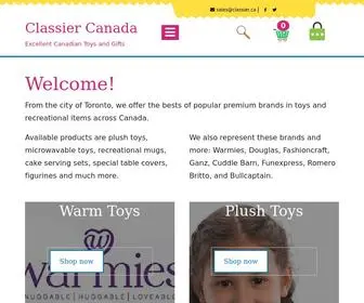 Classier.ca(Classier Canadian Gifts & Toys) Screenshot