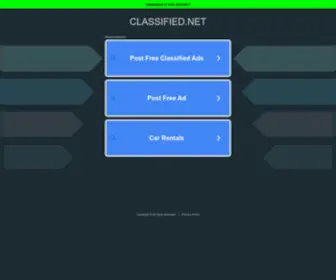 Classified.net(Expiry Domain Name) Screenshot