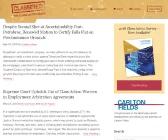 Classifiedclassaction.com(The Class Action Blog) Screenshot