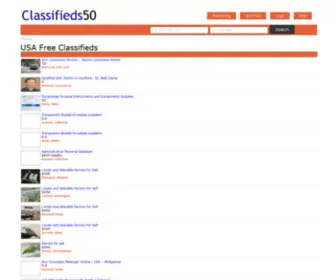 Classifieds50.com(USA Free Classifieds) Screenshot