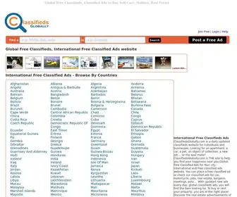 Classifiedsglobally.com(Global Free Classifieds) Screenshot