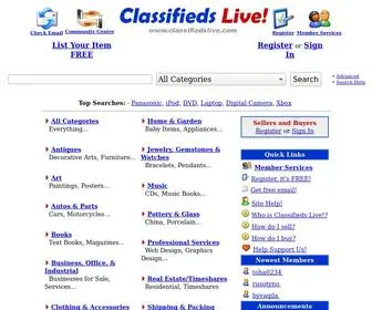 Classifiedslive.com(Classifieds Live) Screenshot