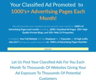 Classifiedsubmissions.com(Best classified ad posting service) Screenshot