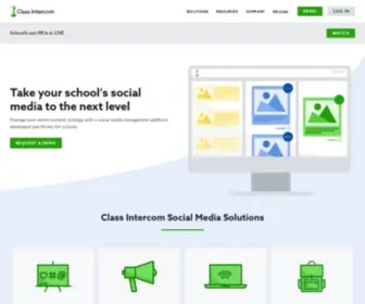 Classintercom.com(Social Media Management for Schools) Screenshot