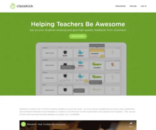 Classkick.com(See your students work in real time and support them with valuable feedback) Screenshot