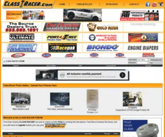 Classracer.com(CLASS RACER NHRA/IHRA STOCK /SUPER STOCK Dragracing) Screenshot