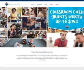Classroomcash.org(Classroom Cash Grants for Teachers) Screenshot