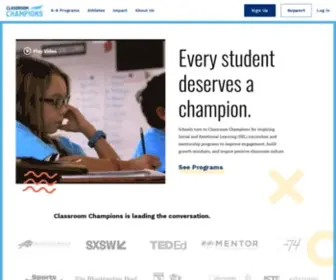 Classroomchampions.org(Classroom Champions) Screenshot