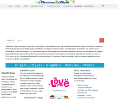 Classroomclipart.com(Classroom Clipart) Screenshot