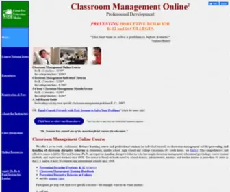 Classroommanagementonline.com(Handling disruptive behavior and preventing discipline problems) Screenshot
