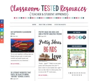 Classroomtestedresources.com(Elementary teachers share tried and true resources tested in our own classrooms) Screenshot
