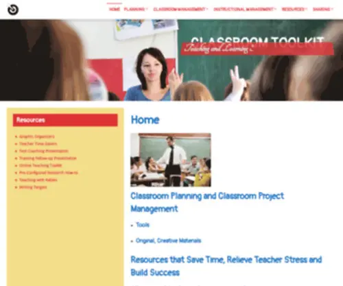 Classroomtoolkit.com(Classroom Planning and Creative Strategies) Screenshot