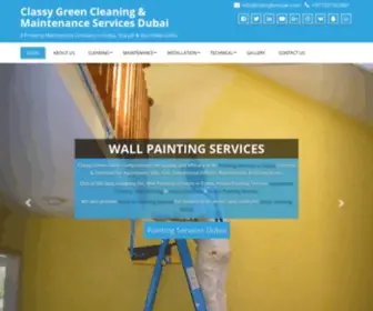 Classybmuae.com(Classy Green Cleaning & Maintenance Services Dubai) Screenshot