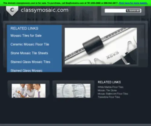 Classymosaic.com(Marble Mosaic Tiles and Murals) Screenshot