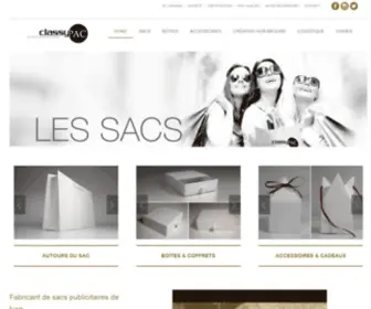 Classypac.fr(Fabricant de sacs de luxe en papier et boîtages de luxe) Screenshot