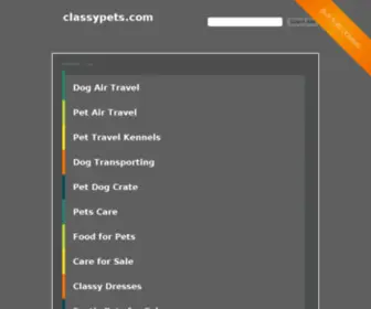 Classypets.com(classypets) Screenshot