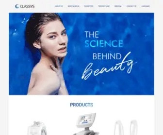 Classys.com(Technology for better life) Screenshot