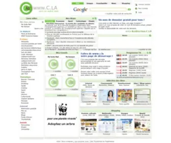 C.la(Page d'accueil internet et nom de domaine gratuit) Screenshot