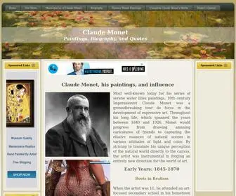 Claude-Monet.com(Claude Monet) Screenshot