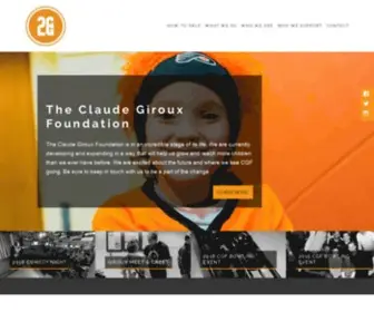 Claudegiroux28.com(The Claude Giroux Foundation) Screenshot