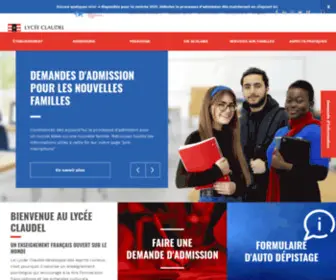 Claudel.org(Lycée Claudel) Screenshot
