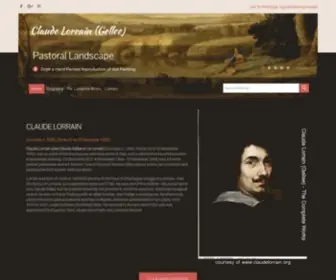 Claudelorrain.org(Click here to explore complete information about Claude Lorrain (Gellee)) Screenshot