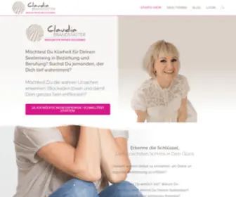 Claudia-Brandstaetter.com(Medium für Deinen Seelenweg) Screenshot