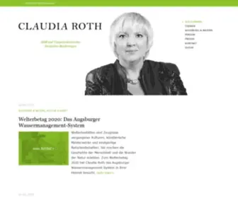 Claudia-Roth.de(Claudia Roth) Screenshot