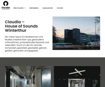 Claudia-Sounds.ch(House of Sounds) Screenshot