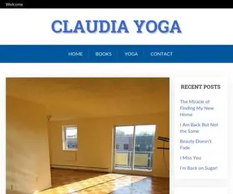 Claudiaazula.com(Claudia Yoga) Screenshot