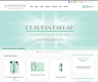 Claudiafallah.co.uk(The Claudia Fallah skin care range) Screenshot